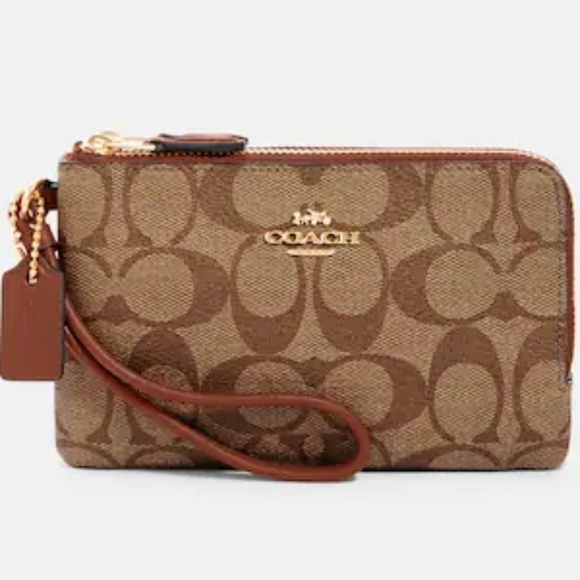 New Coach Double Zip Wristlet NWT - Picture 1 of 12